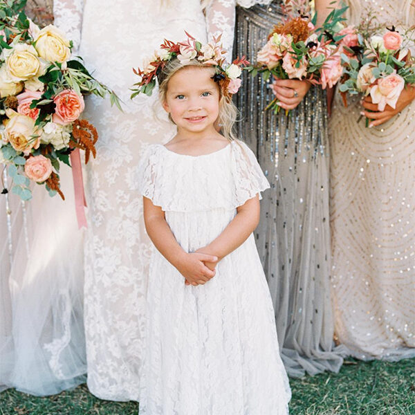 46 Flower Girl Dresses To Make Your Heart Skip A Beat #flowergirls #kidsinweddings #flowergirlfashion