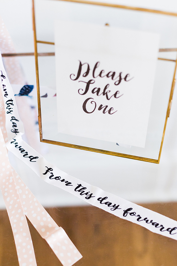 Make These DIY Handlettered Ribbon Wands for your Wedding ⋆ Ruffled