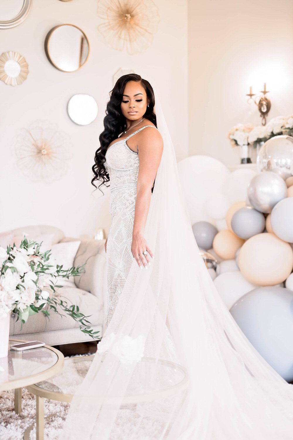 Glamorous Wedding with a Flair of Southern Charm and a Berta Bride