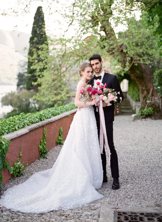 Al Fresco Wedding Bursting with Pink Hues on Italy's Lake Como ⋆ Ruffled