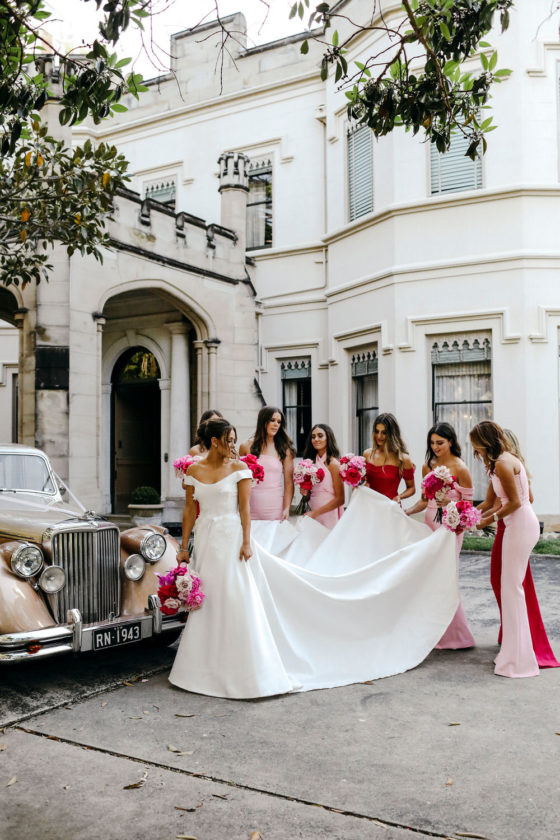 Bold Pink and Red Sydney Wedding Rooted in Tradition