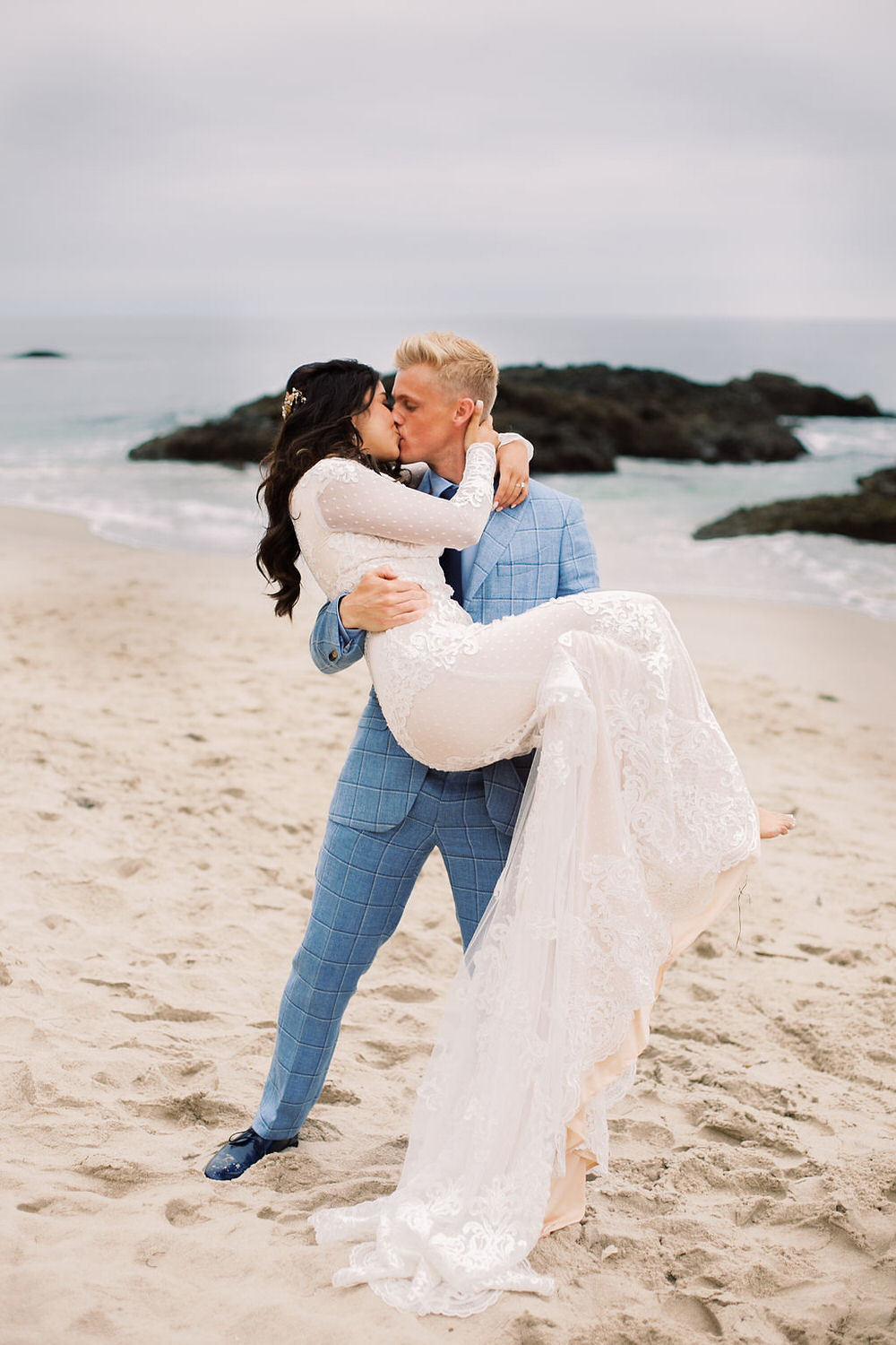 Beach wedding outlet blue suit