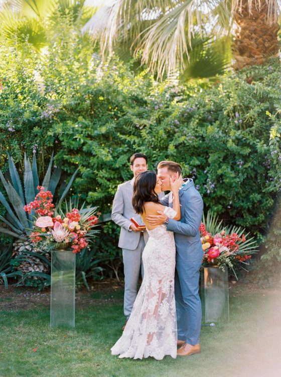 Palm Springs Destination Wedding in Bright Pink ⋆ Ruffled