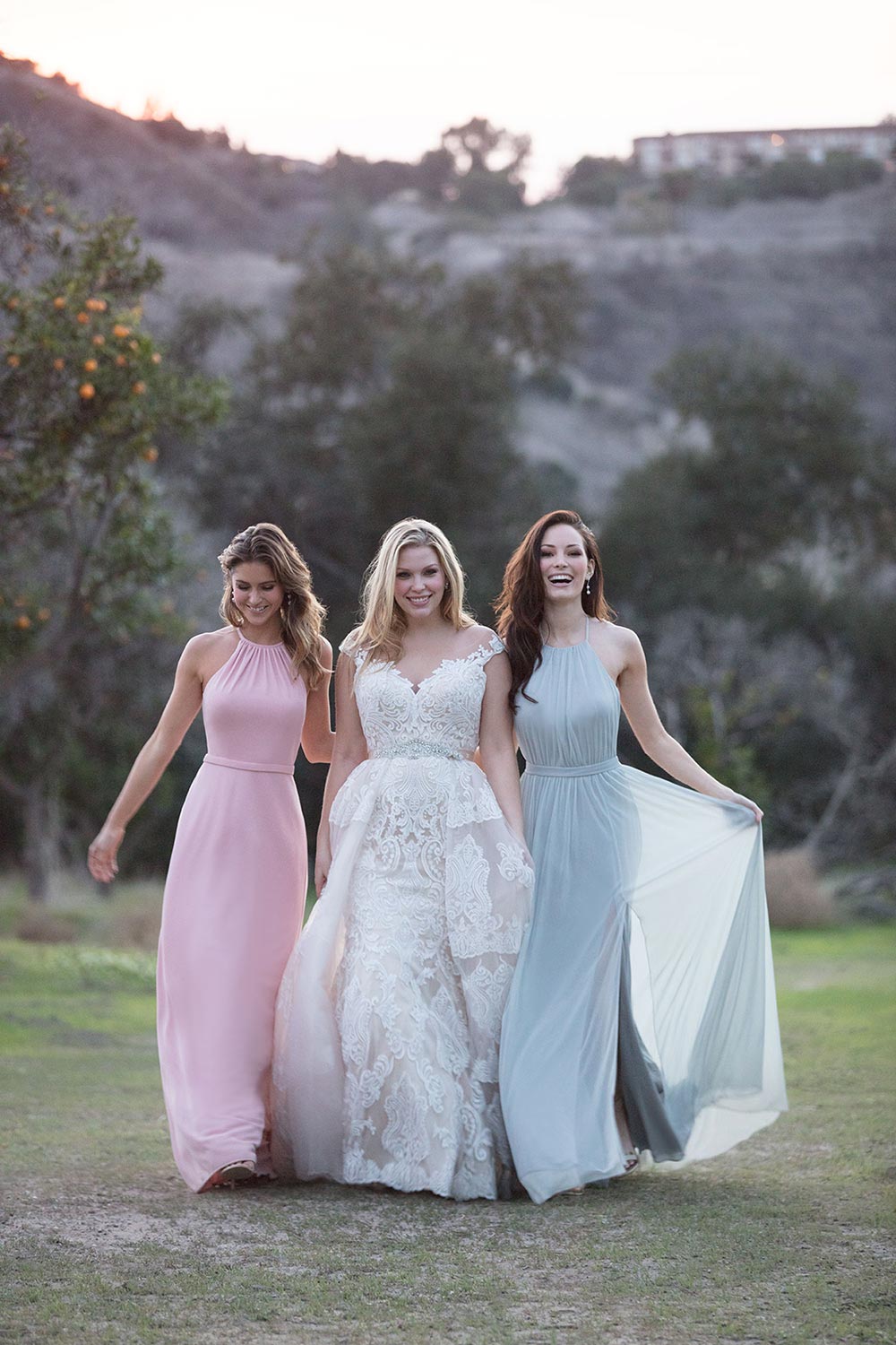 Flowy bridesmaid outlet dresses