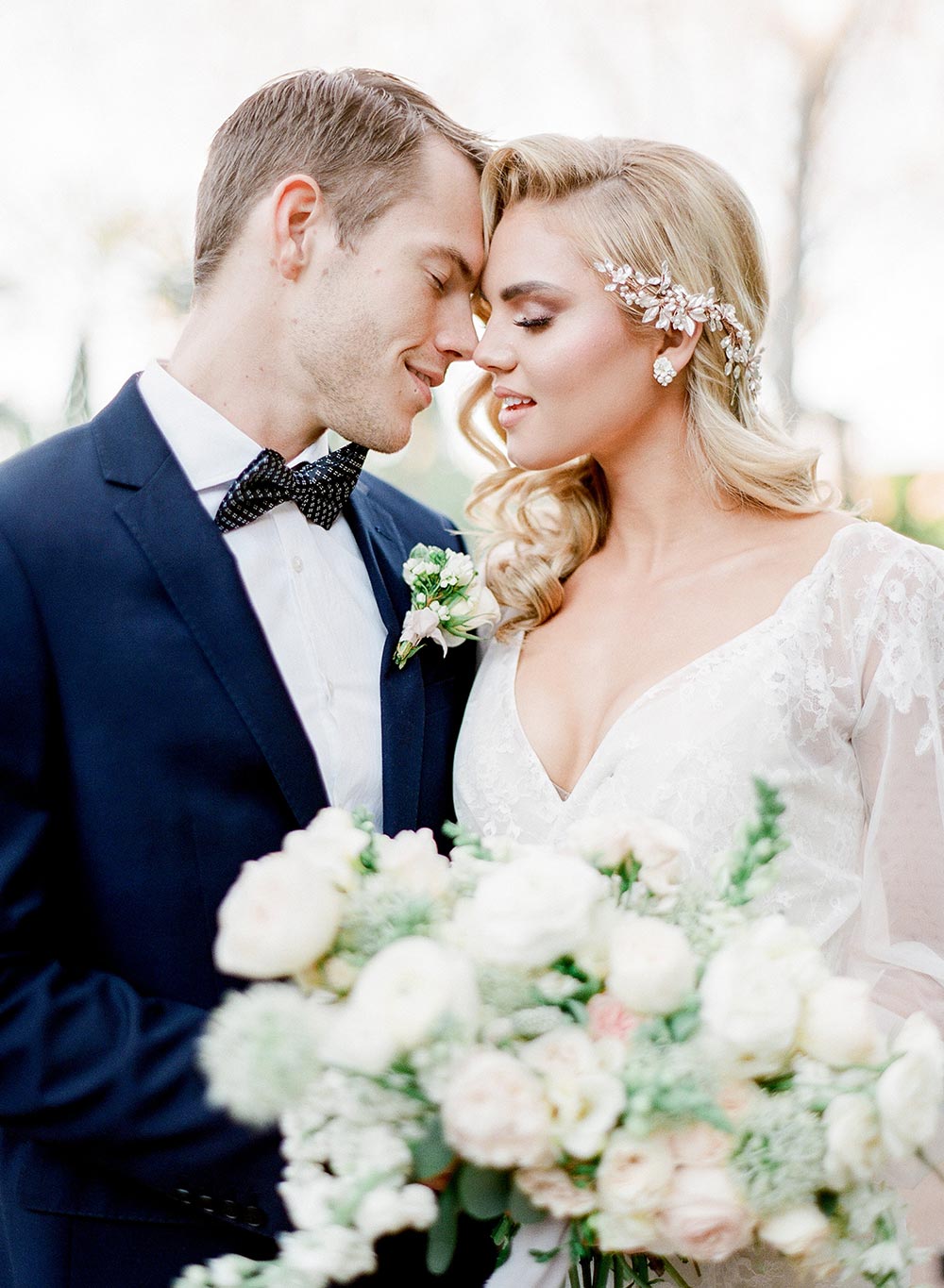 sexy Old Hollywood inspired wedding dress