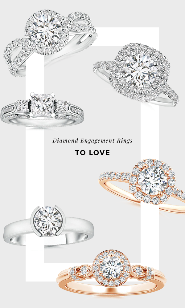 Diamond Engagement Rings from Angara ⋆ Ruffled