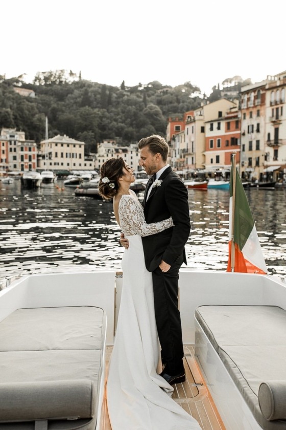 Barefoot and Beautiful: A Portofino Wedding Along The Mediterranean Sea