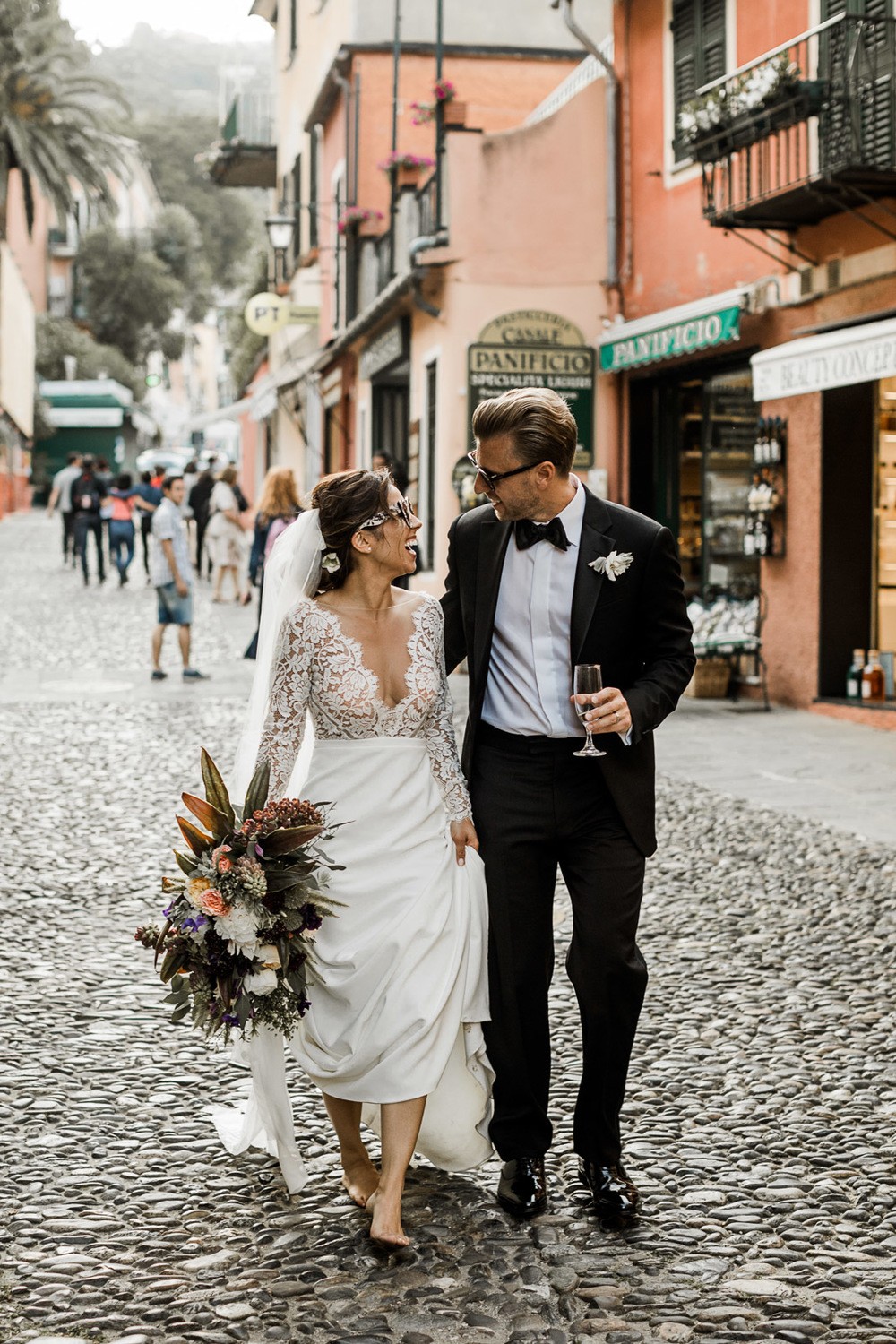 Barefoot and Beautiful A Portofino Wedding Along The