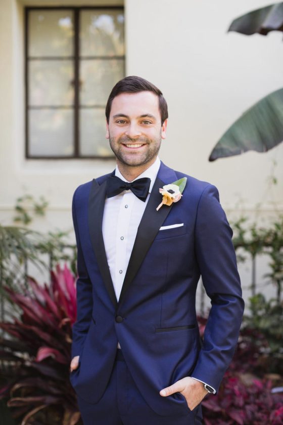 Bel Air Wedding With A Tropical Ombre Floral Arch ⋆ Ruffled