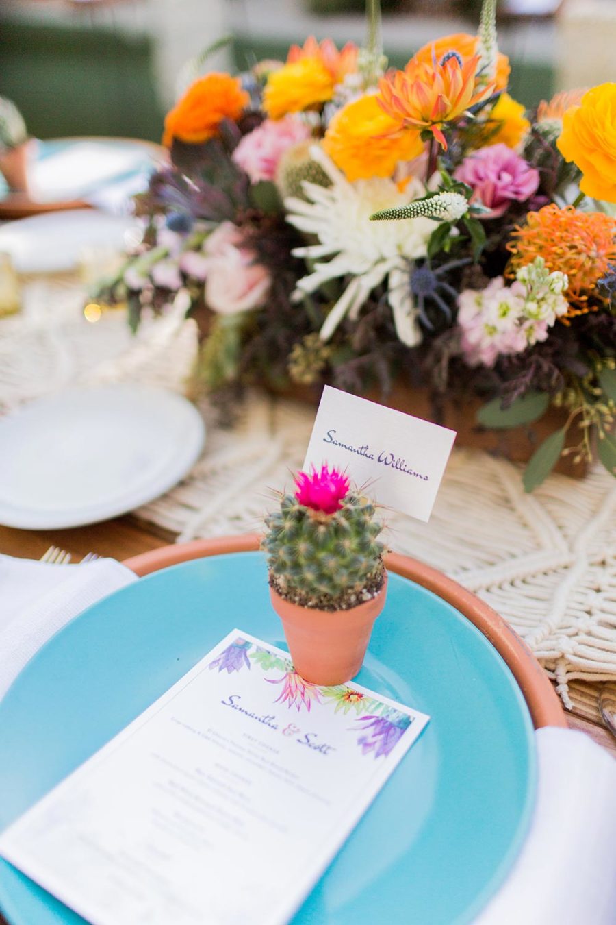 Boho Desert Wedding with Bright Pops of Color ⋆ Ruffled