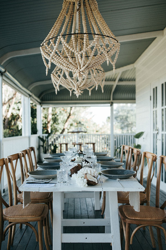 Summer Breeze Dinner Party with Coconuts and Coral ⋆ Ruffled