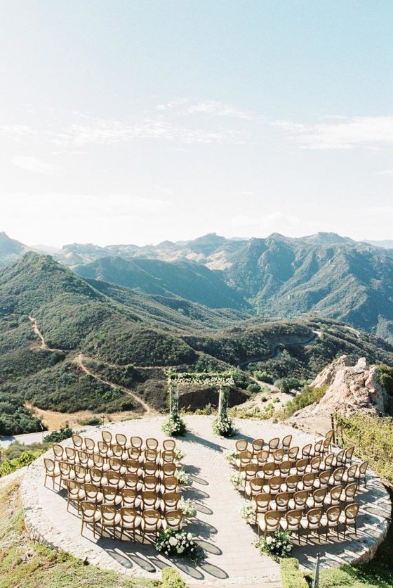 California Helipad Wedding With Verdant Florals ⋆ Ruffled