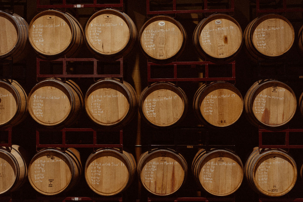 wine barrels