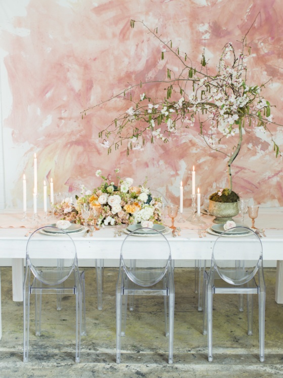 Blended Watercolor Tablescape Inspired by Monet