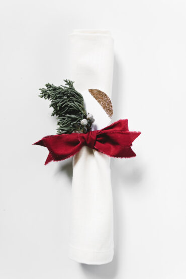 DIY Christmas Napkin Ring ⋆ Ruffled