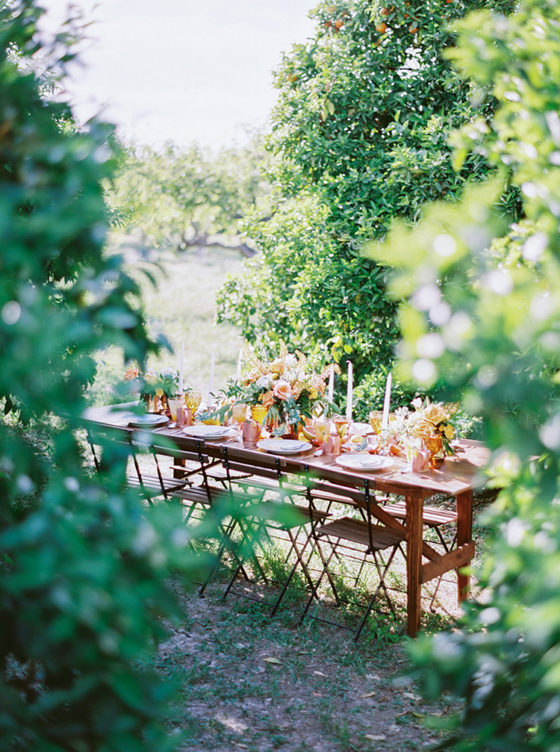 Citrus and Copper Orchard Wedding Inspiration ⋆ Ruffled