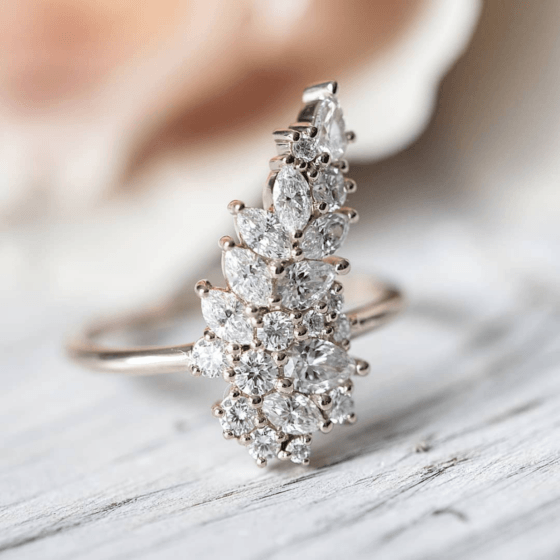 26 Cluster Engagement Rings To Add To Your Lust List