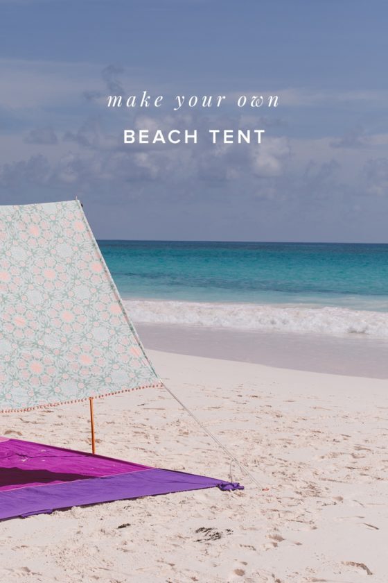 This DIY Beach Tent Fits in a Suitcase