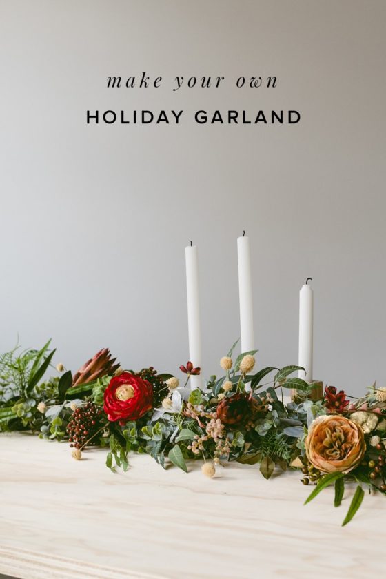 Get in the Holidiy Spirit with This Floral Christmas Garland