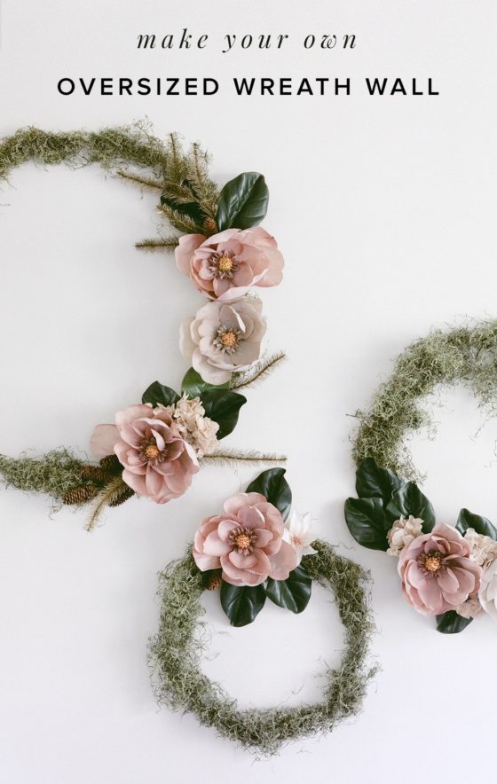 Whip up These Giant Christmas Wreaths for your Wall