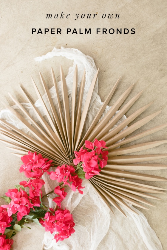 Best Fronds Forever: DIY Dried Paper Palm Leaf