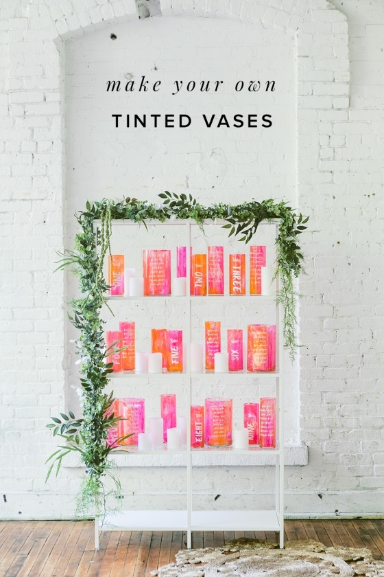 Make your own Tinted Vases with This Simple DIY