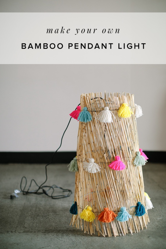 DIY Bamboo Pendant Light