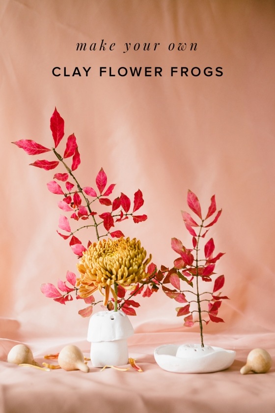 For the Flower Lovers: DIY Clay Flower Frogs