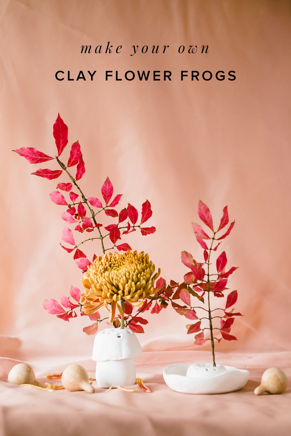 For the Flower Lovers: DIY Clay Flower Frogs ⋆ Ruffled