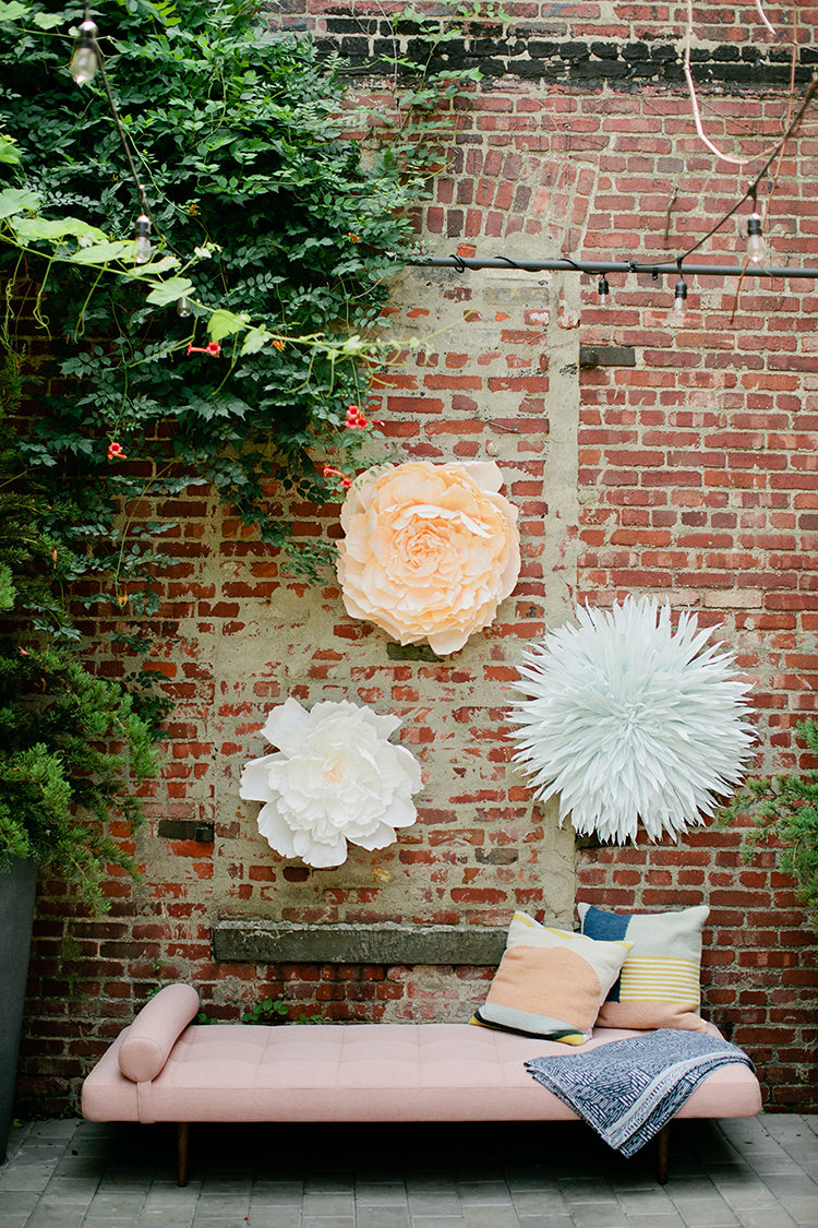 Large Crepe Paper Wall Flower