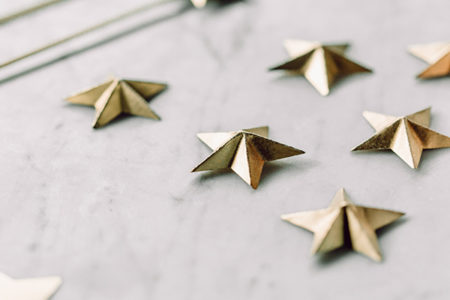 DIY Mini 3d Star Cake Toppers ⋆ Ruffled