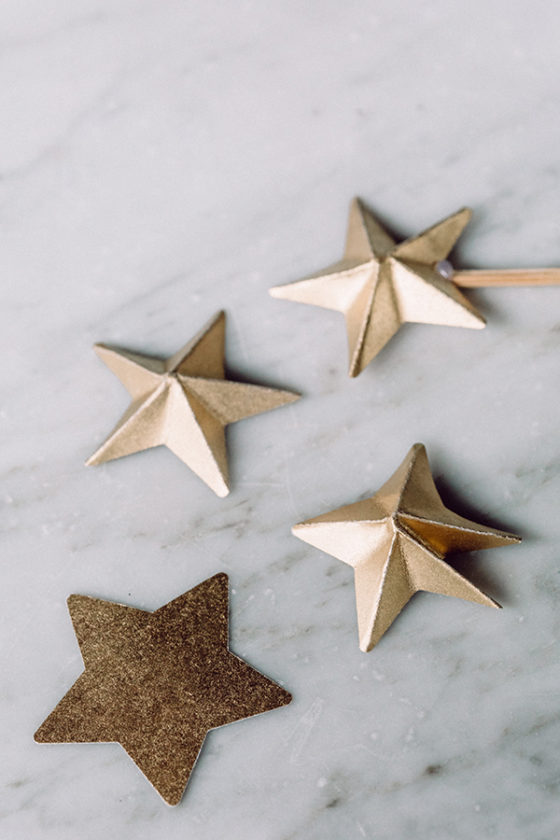 DIY Mini 3d Star Cake Toppers ⋆ Ruffled