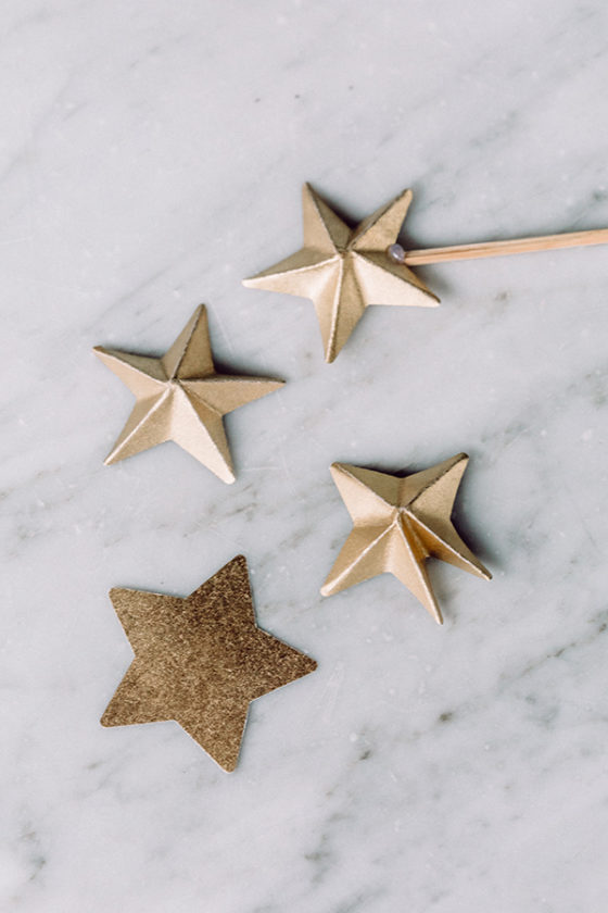 DIY Mini 3d Star Cake Toppers ⋆ Ruffled