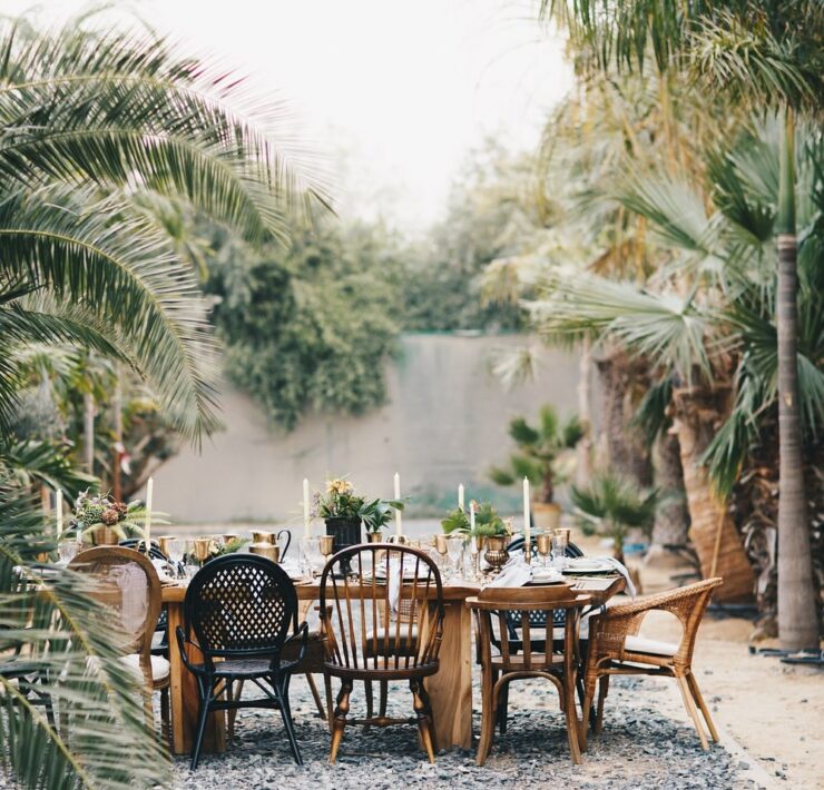 Old World European Wedding Inspiration in a Tropical Locale #oldworldromance #tropicalweddingideas #handbeadedweddingdresses