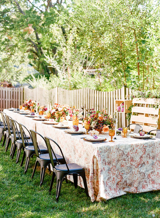 Farmer's Market Bridal Shower Backyard Feast ⋆ Ruffled