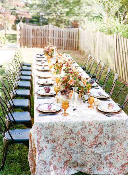 Farmer's Market Bridal Shower Backyard Feast ⋆ Ruffled