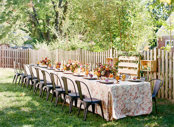 Farmer's Market Bridal Shower Backyard Feast ⋆ Ruffled