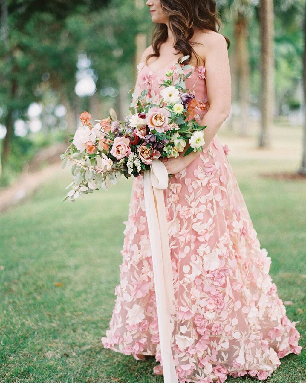 30 Floral Appliqué Wedding Dresses You ...
