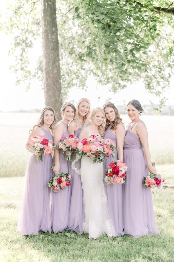French Country Estate Wedding with a Medley of Pink ⋆ Ruffled