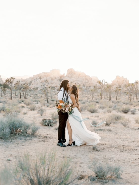 Fruity Joshua Tree Wedding Inspiration with a Former Contestant from The Voice
