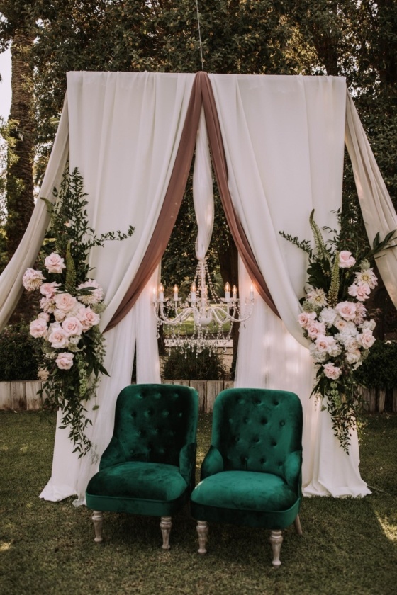 Romantic Garden Wedding Filled with Hand-Opened Roses