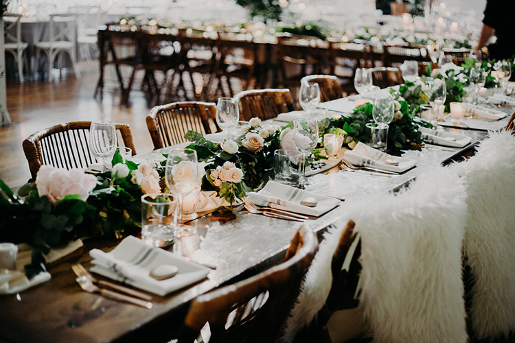 enchanted forest themed wedding reception