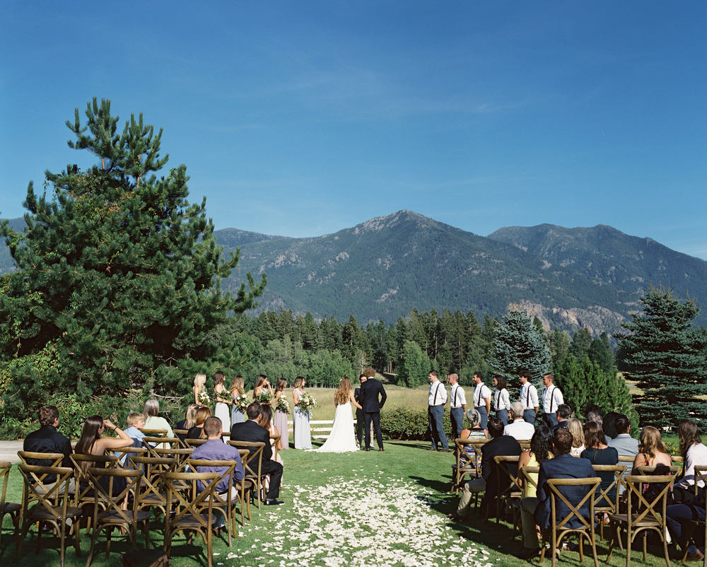 mountain wedding ceremony
