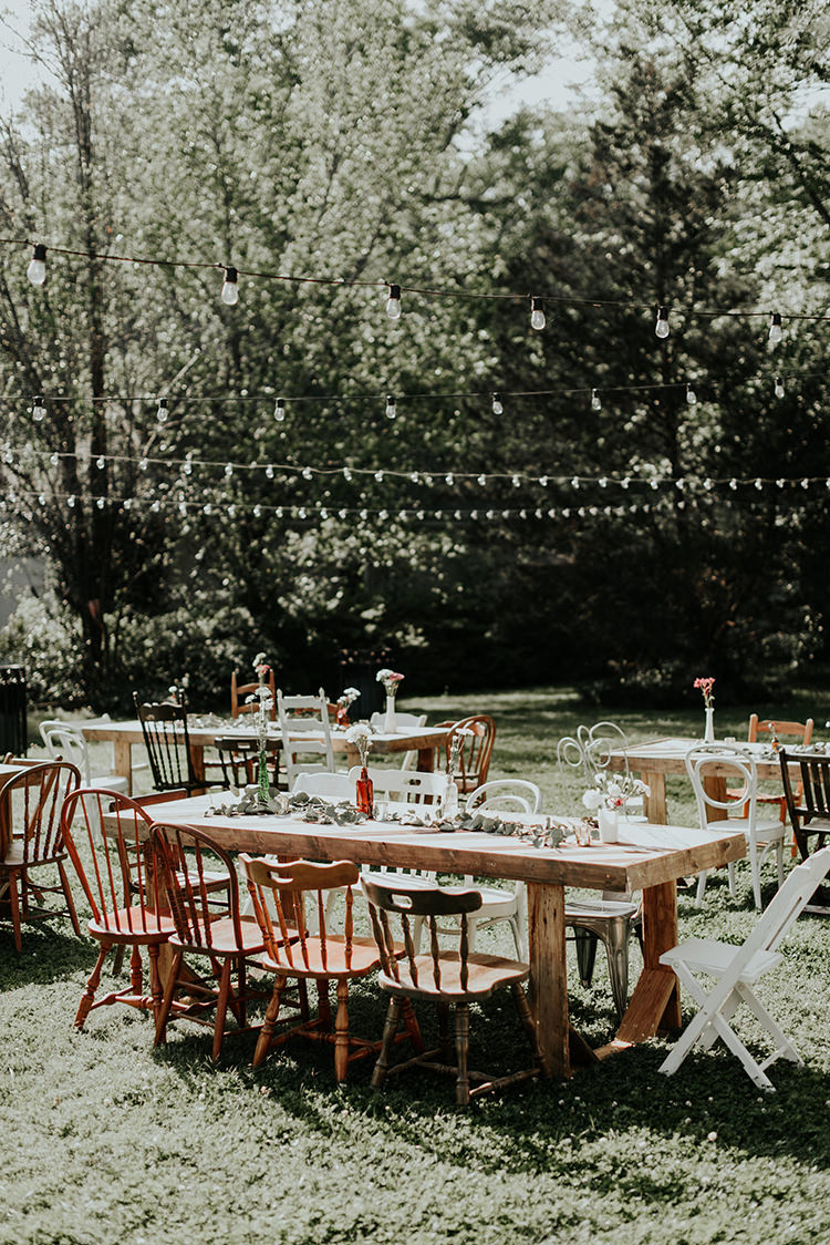 Lovingly Handcrafted Backyard Wedding With Boho Details Ruffled