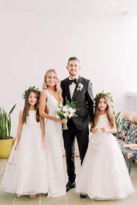 Miami Beach Wedding with a Barefoot Bride and Muted Seafoam Hues ⋆ Ruffled