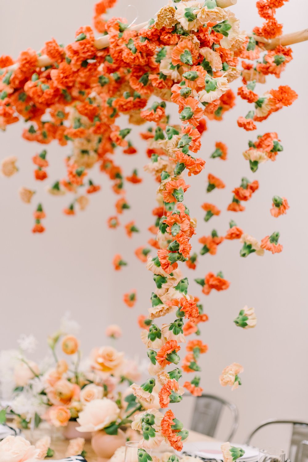 modern floral chandelier