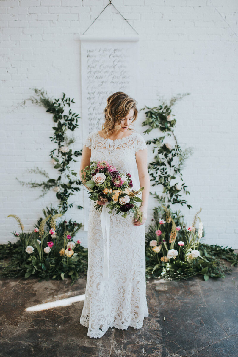 Modern Romantic Loft Wedding Inspiration ⋆ Ruffled