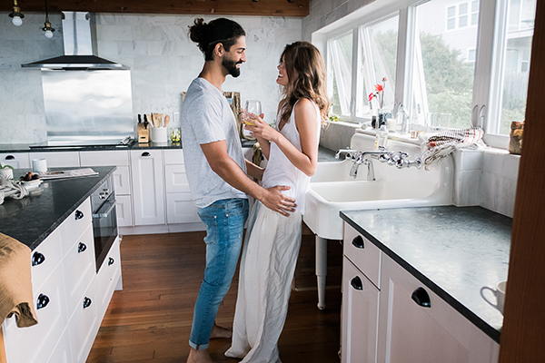 Sexy Kitchen Engagement Session