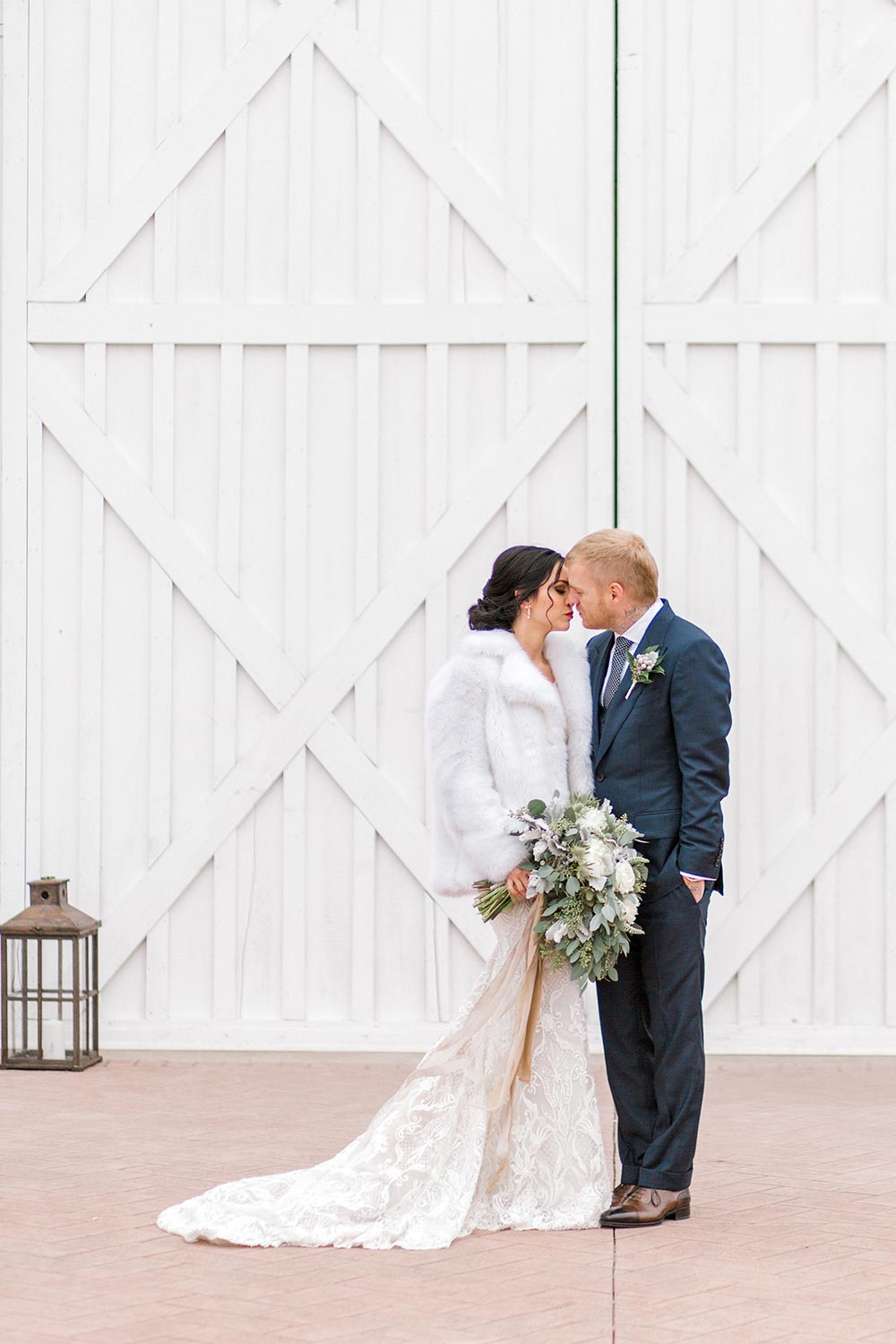 New Year s Eve Wedding with Chic Festive Greenery Ruffled