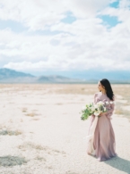 Desert Oasis Wedding Inspiration With A Blue Iridescent Gown ⋆ Ruffled